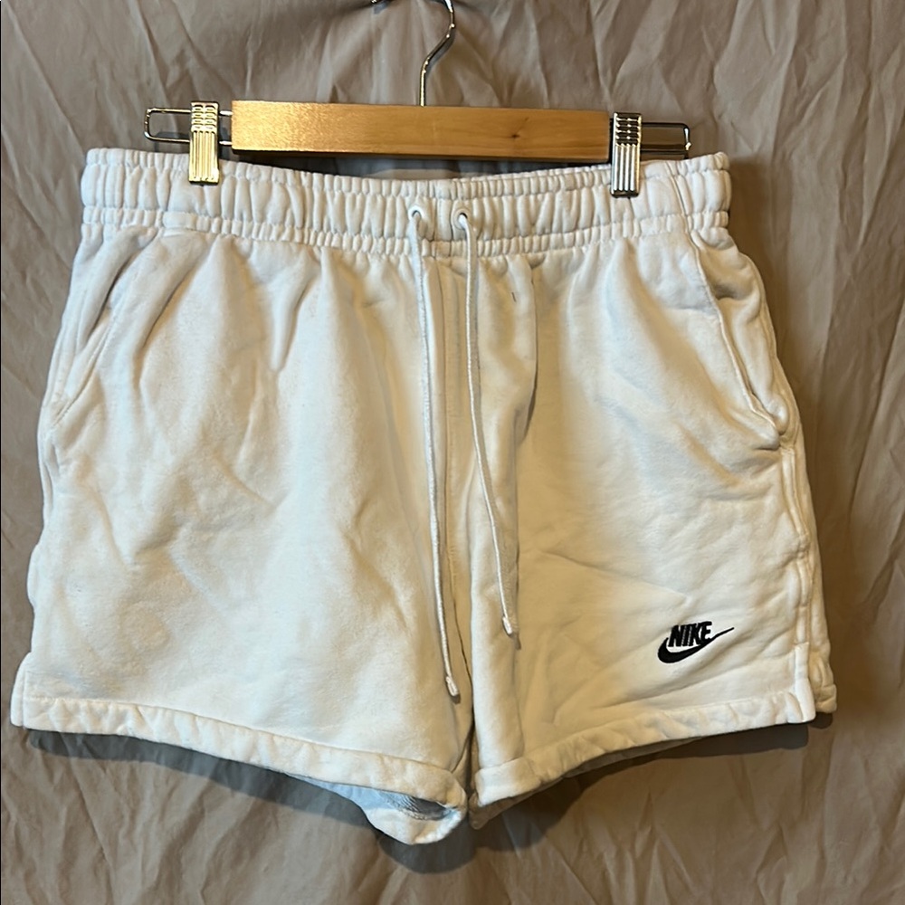 Nike White Athletic Shorts